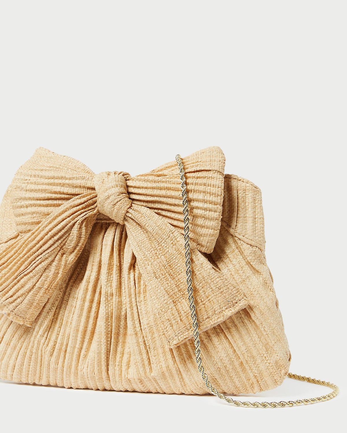 Women Loeffler Randall Rayne Natural Bow Clutch