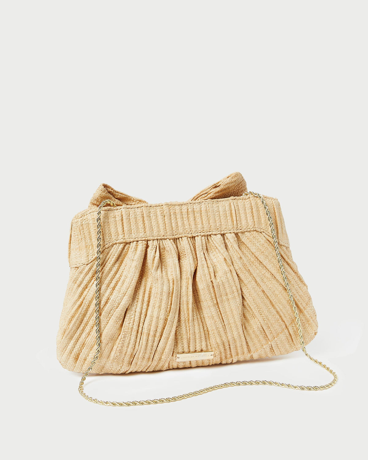 Women Loeffler Randall Rayne Natural Bow Clutch