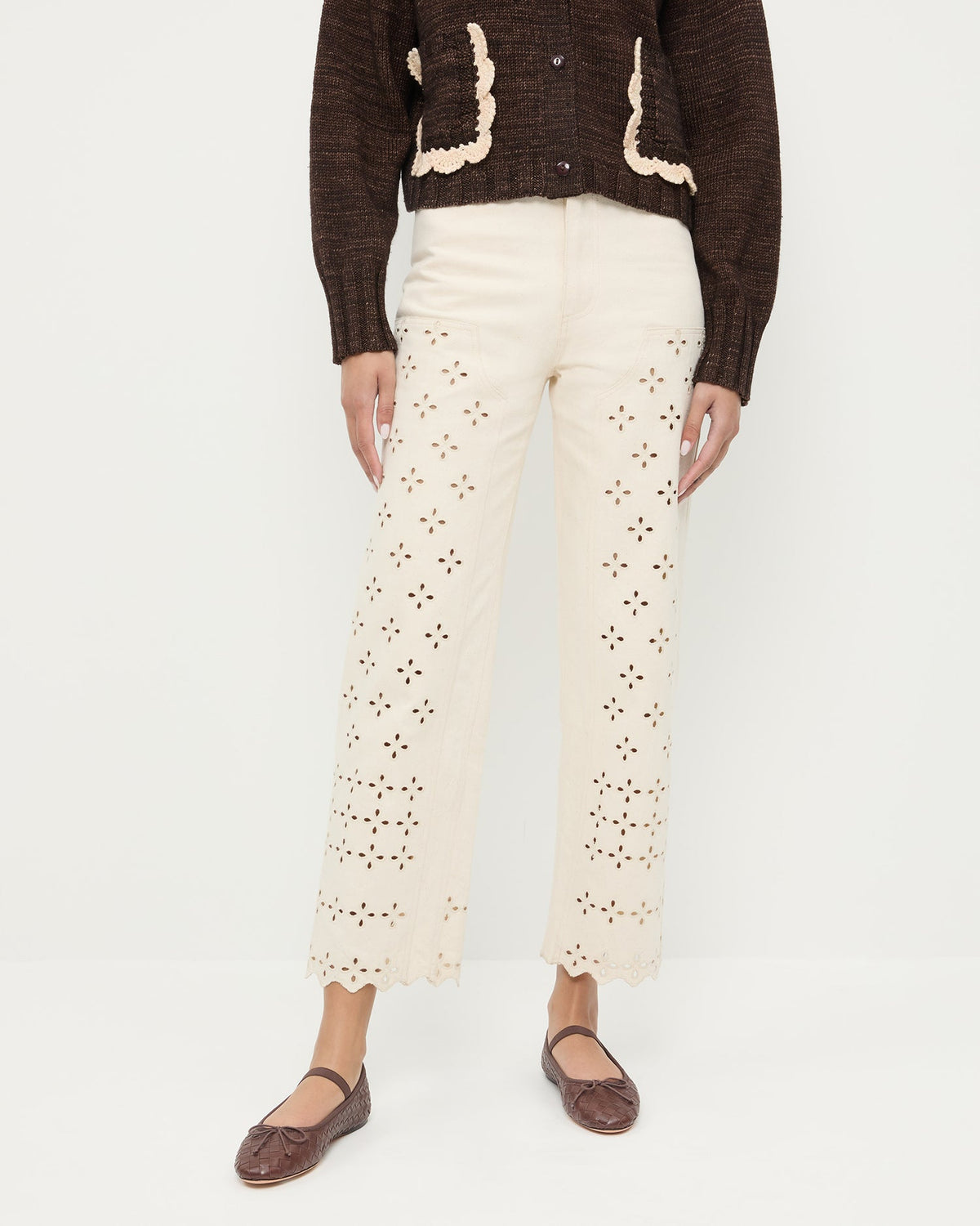 Women Loeffler Randall Demi Embroidered Pant