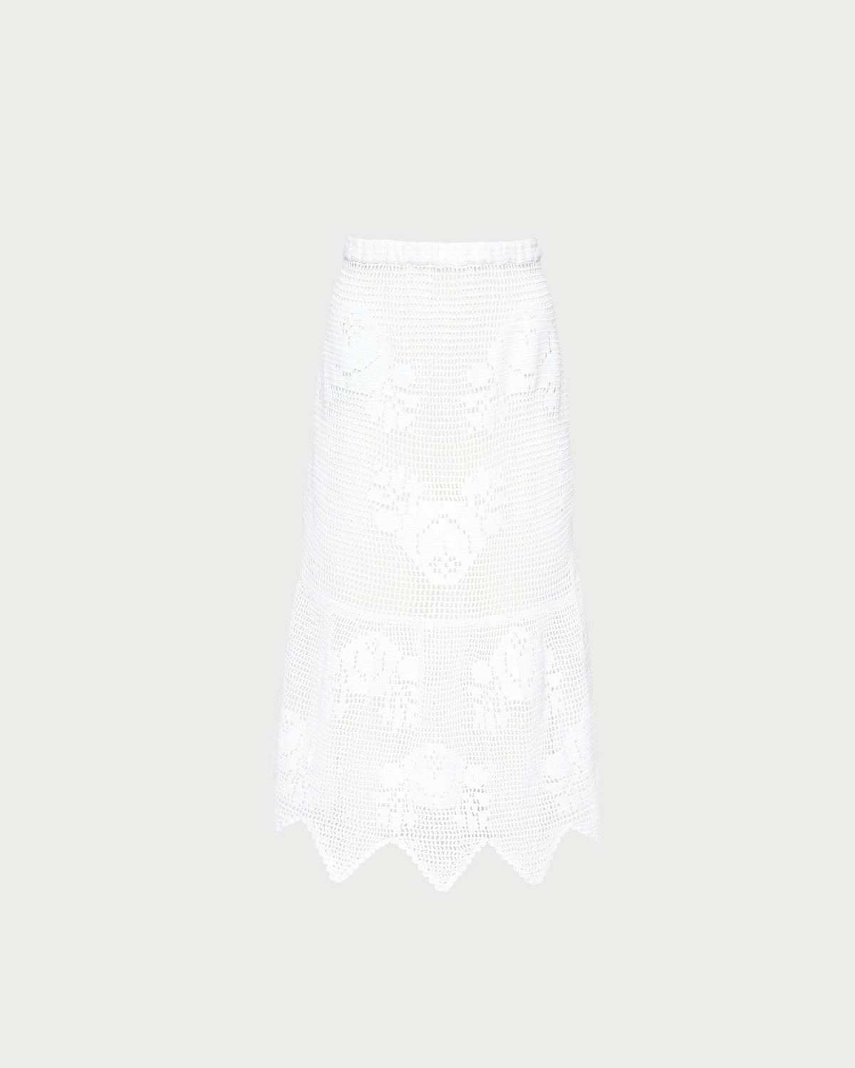Women Loeffler Randall Sullivan Cream Crochet Skirt