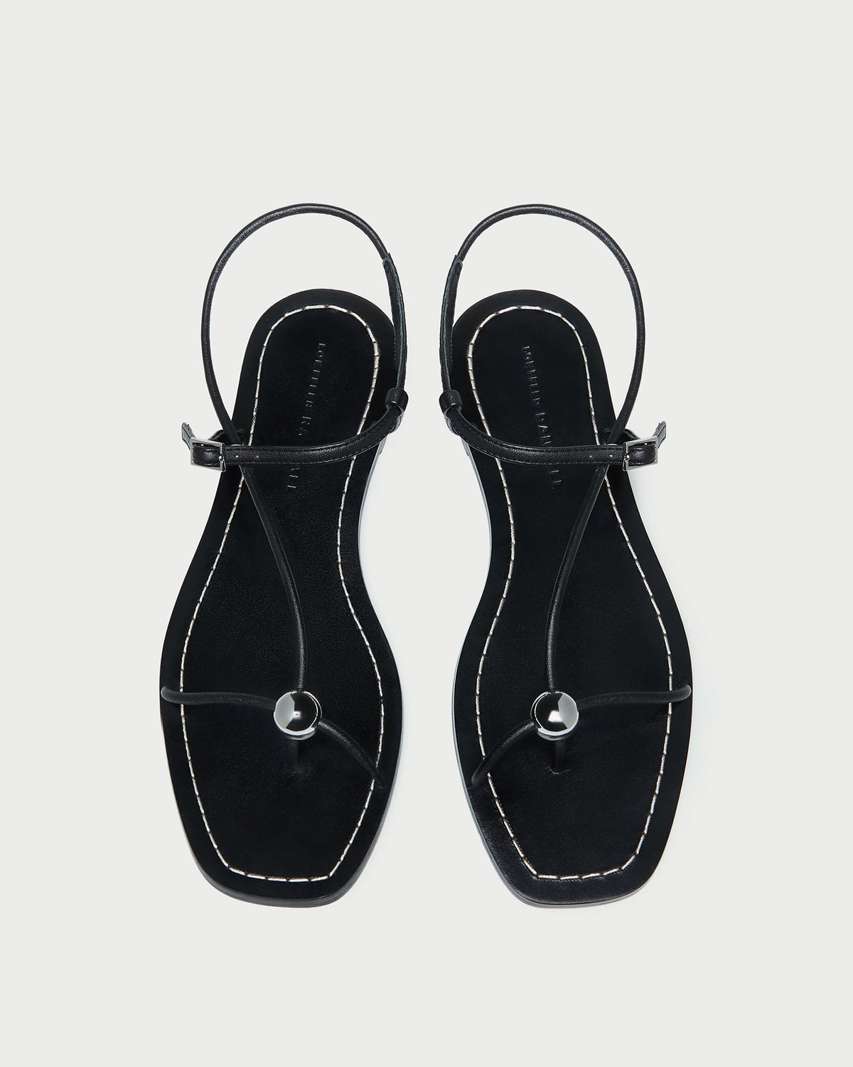 Women Loeffler Randall Lara Black Leather Sandal
