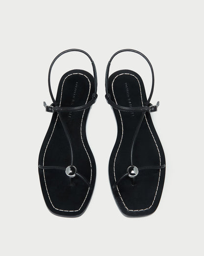Women Loeffler Randall Lara Black Leather Sandal