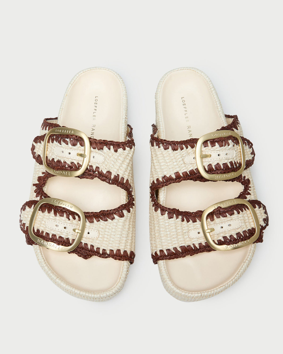 Women Loeffler Randall Theo Cream Two-Band Sandal