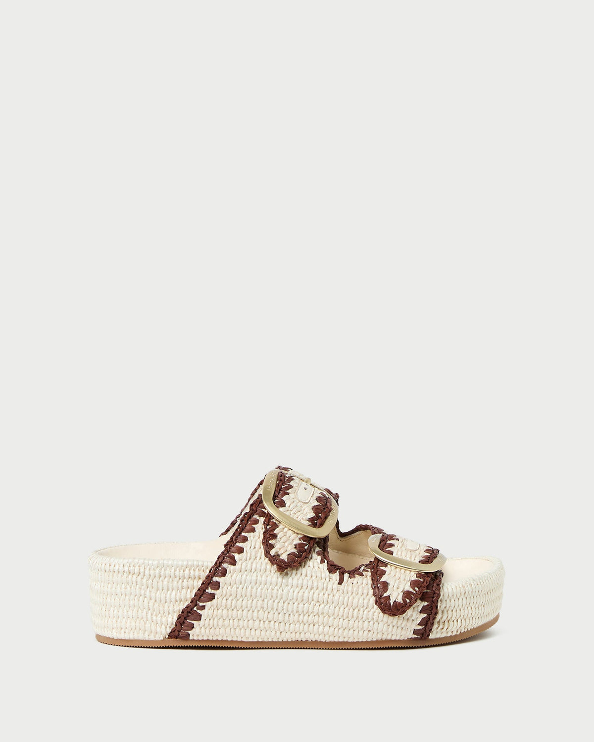 Women Loeffler Randall Theo Cream Two-Band Sandal