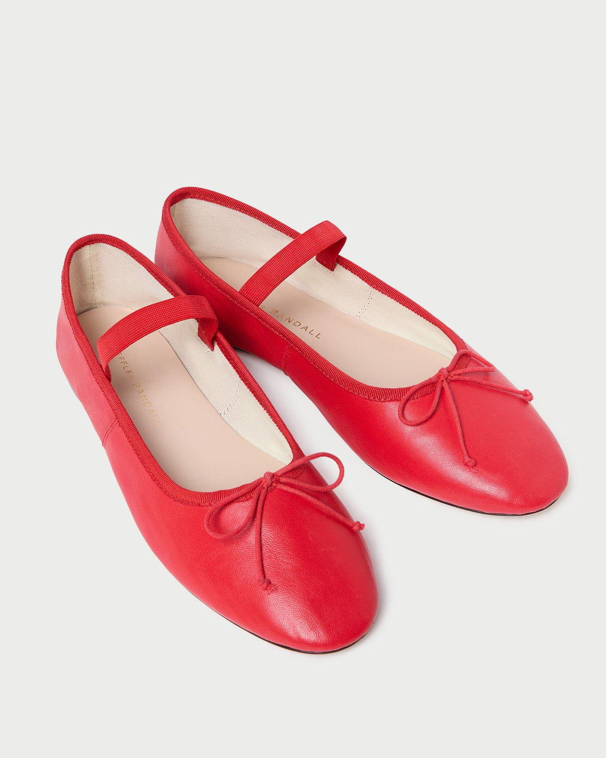 Women Loeffler Randall Leonie Red Leather Ballet Flat