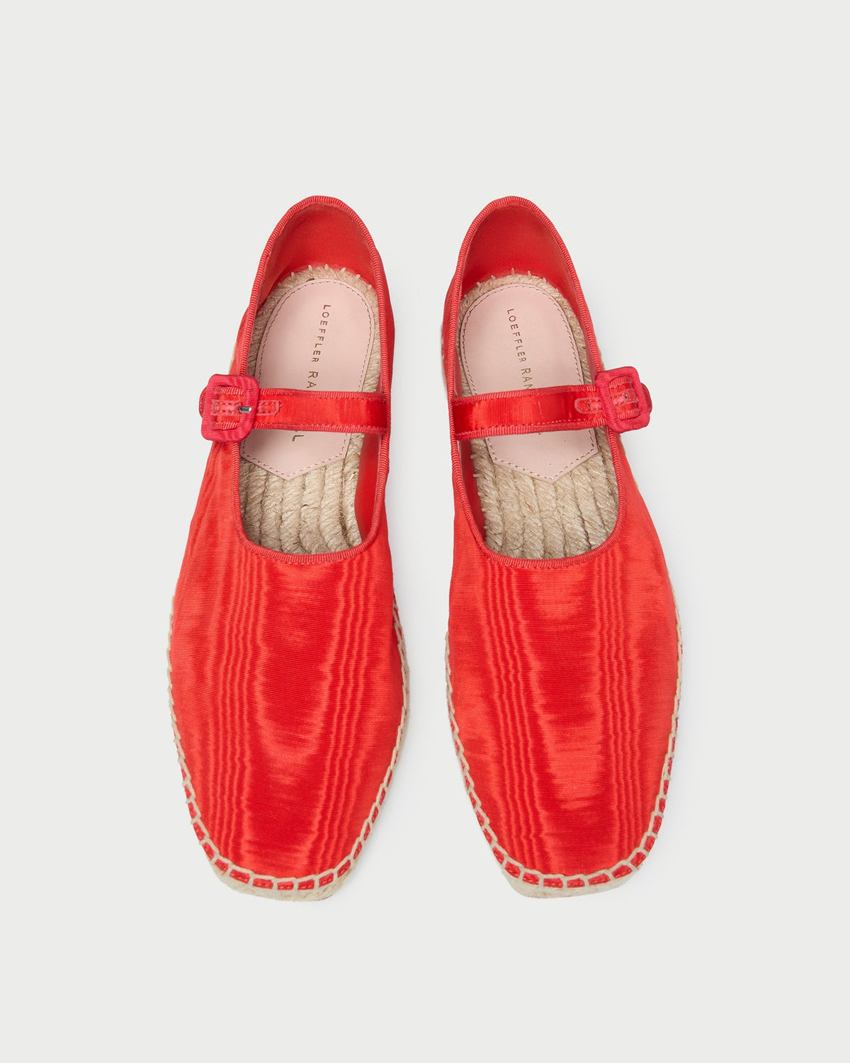 Women Loeffler Randall Clover Red Moiré Espadrille