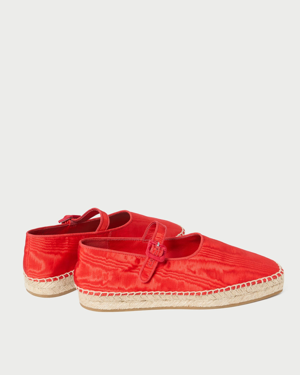 Women Loeffler Randall Clover Red Moiré Espadrille