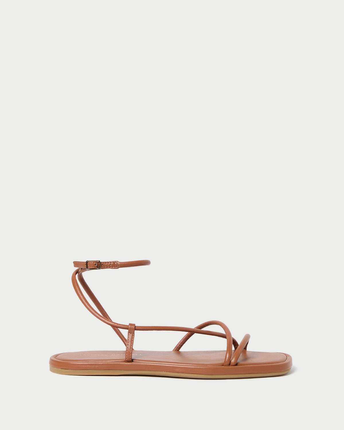 Women Loeffler Randall Noor Timber Leather Flat Sandal