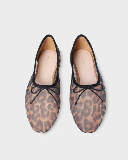Women Loeffler Randall Landon Leopard Mesh Ballet Flat