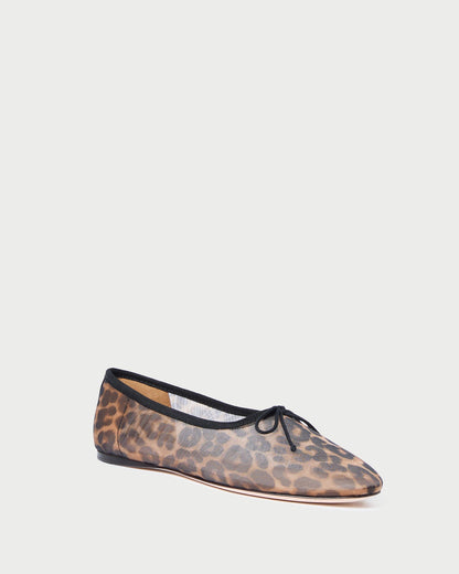 Women Loeffler Randall Landon Leopard Mesh Ballet Flat