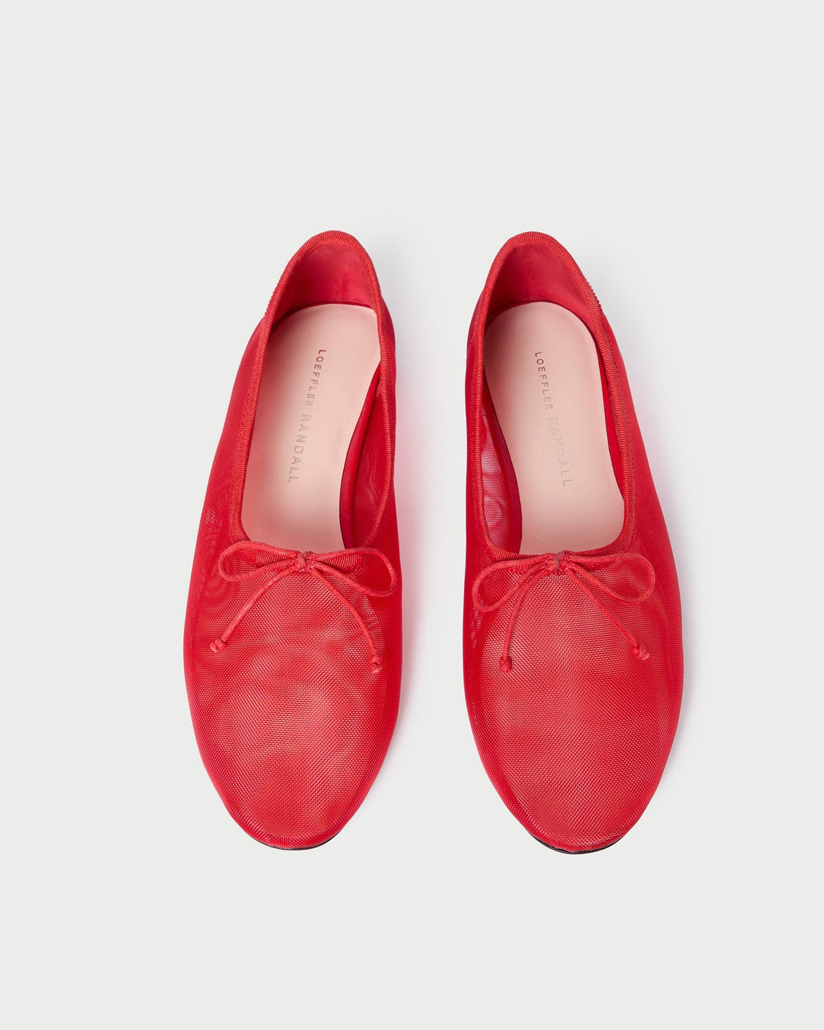 Women Loeffler Randall Landon Red Mesh Ballet Flat