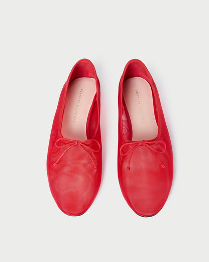 Women Loeffler Randall Landon Red Mesh Ballet Flat