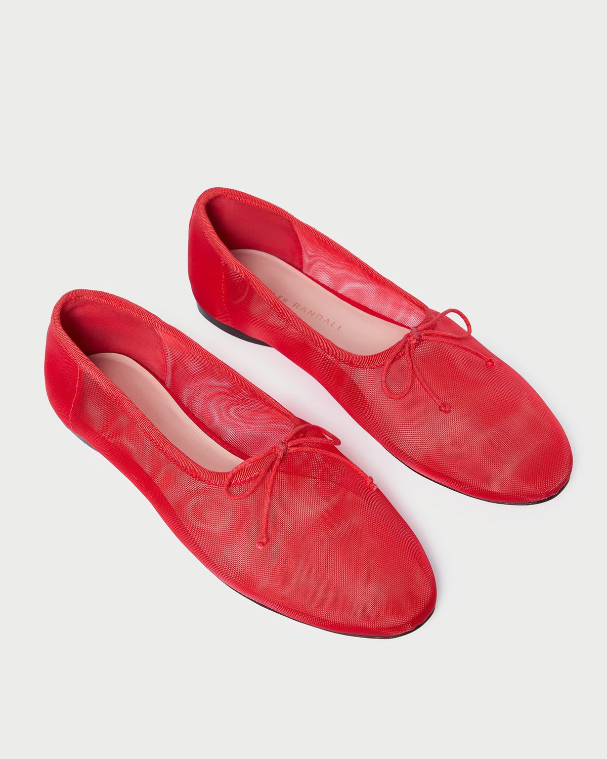Women Loeffler Randall Landon Red Mesh Ballet Flat