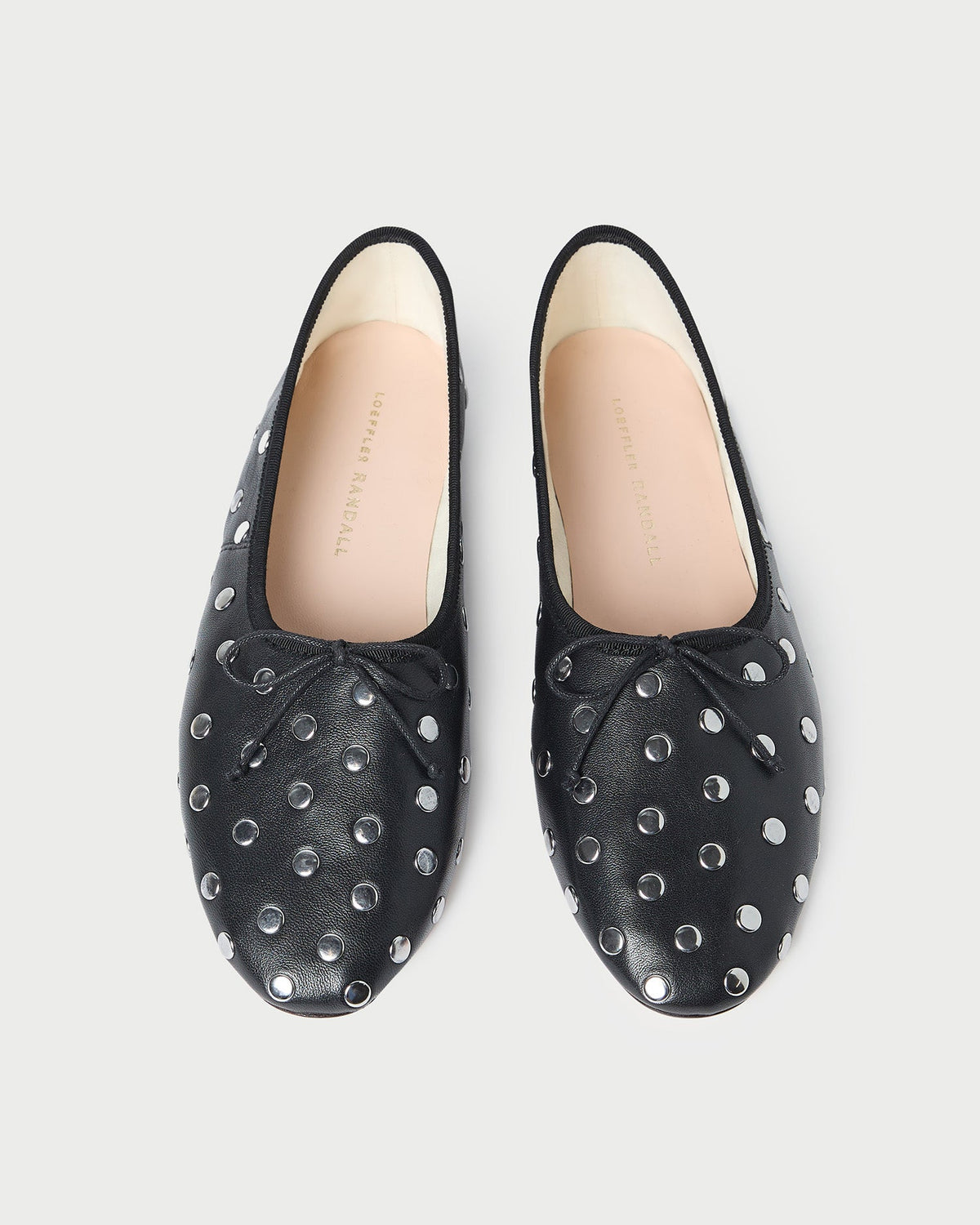 Women Loeffler Randall Landon Black/Silver Ballet Flat