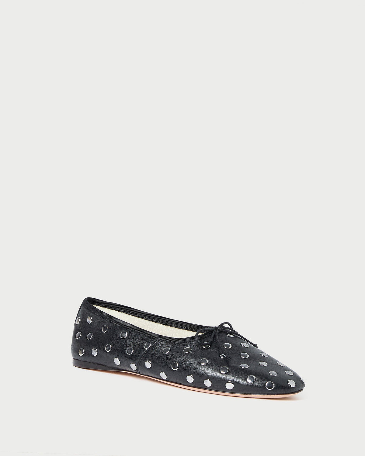 Women Loeffler Randall Landon Black/Silver Ballet Flat