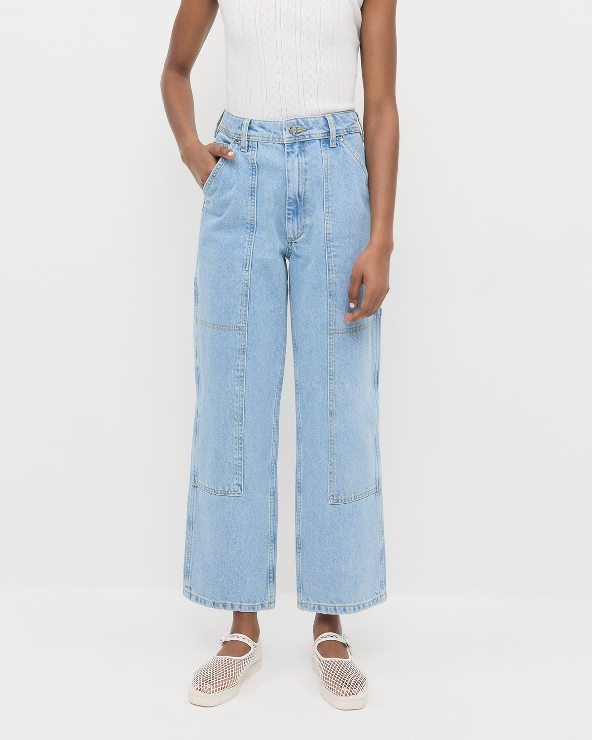 Women Loeffler Randall Molly Workwear Jean