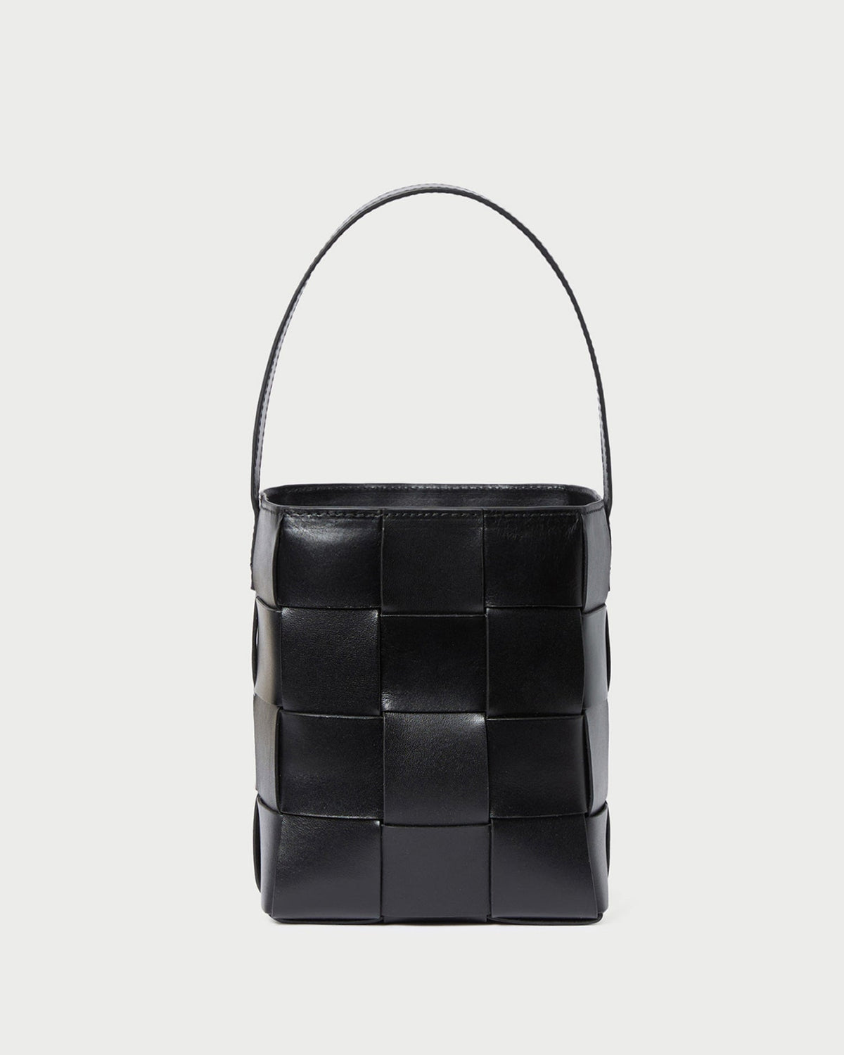 Women Loeffler Randall Laith Black Leather Bucket Bag