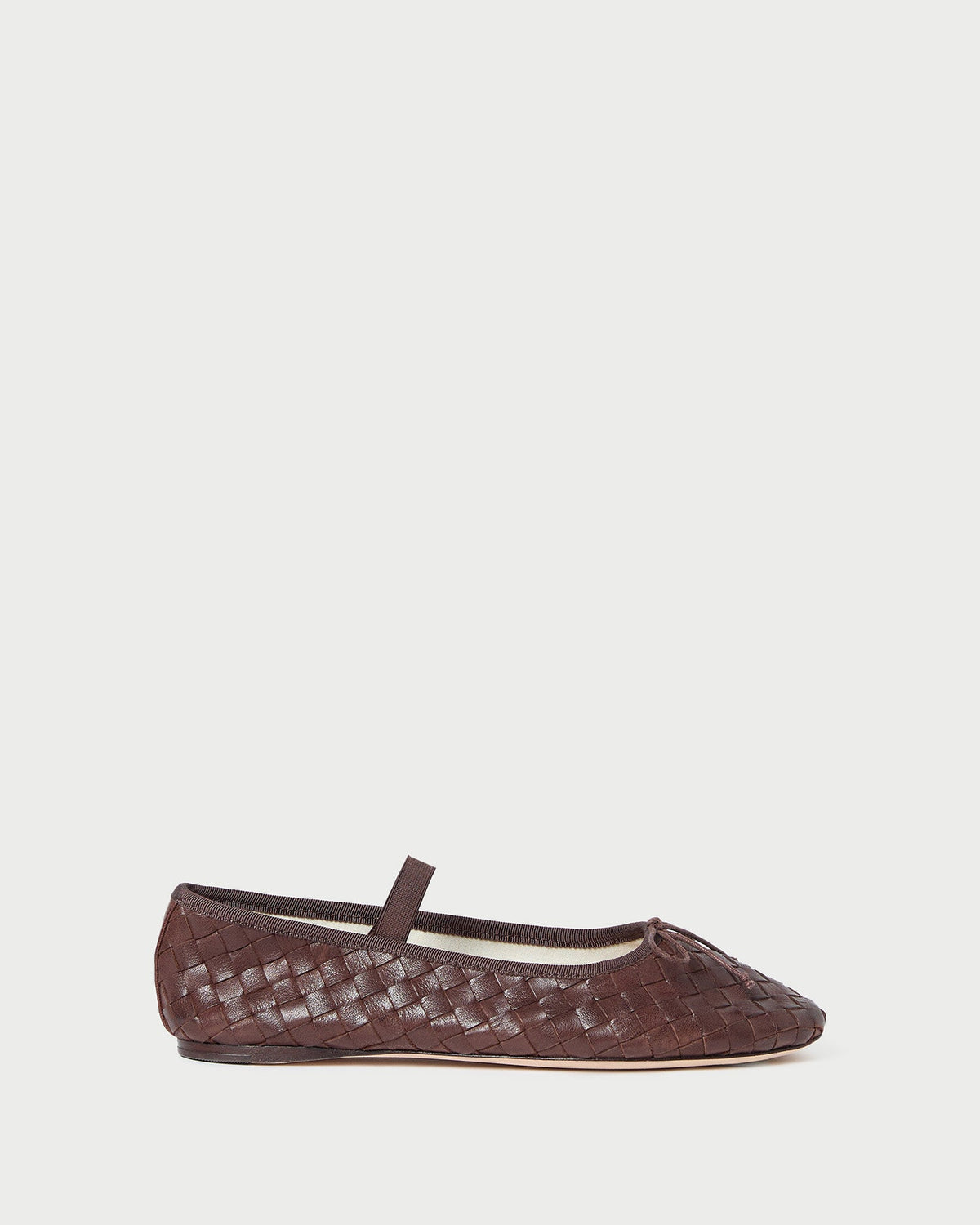 Women Loeffler Randall Leonie Espresso Woven Ballet Flat