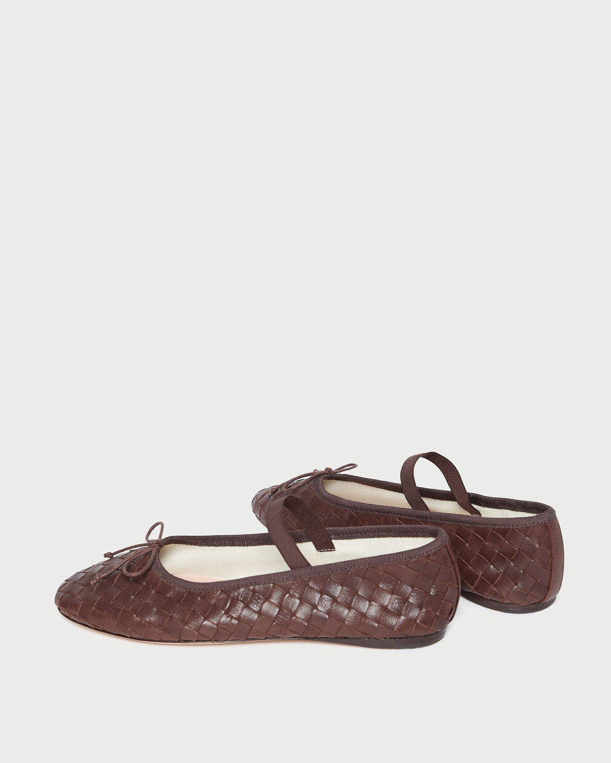 Women Loeffler Randall Leonie Espresso Woven Ballet Flat
