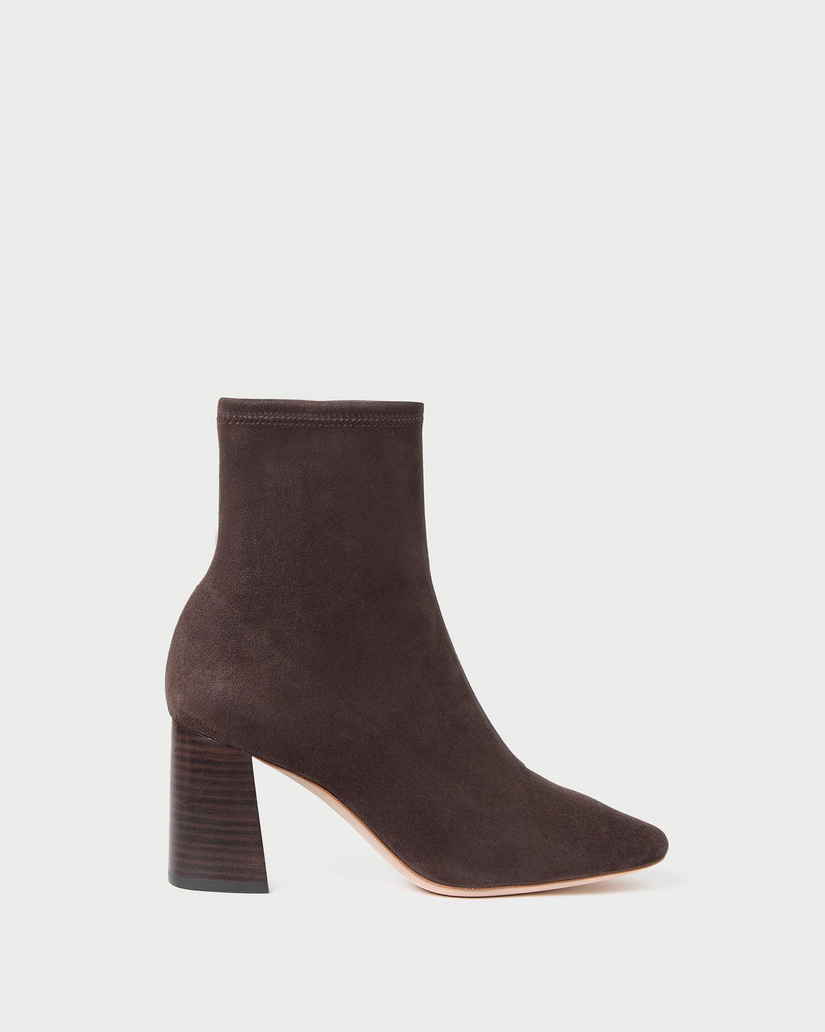 Women Loeffler Randall Elise Brown Suede Stretch Bootie