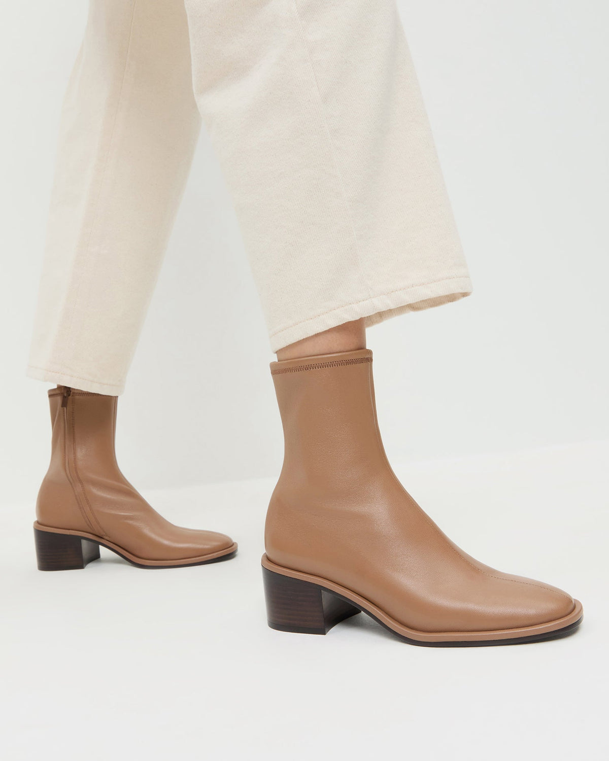 Women Loeffler Randall Roxy Safari Leather Ankle Bootie
