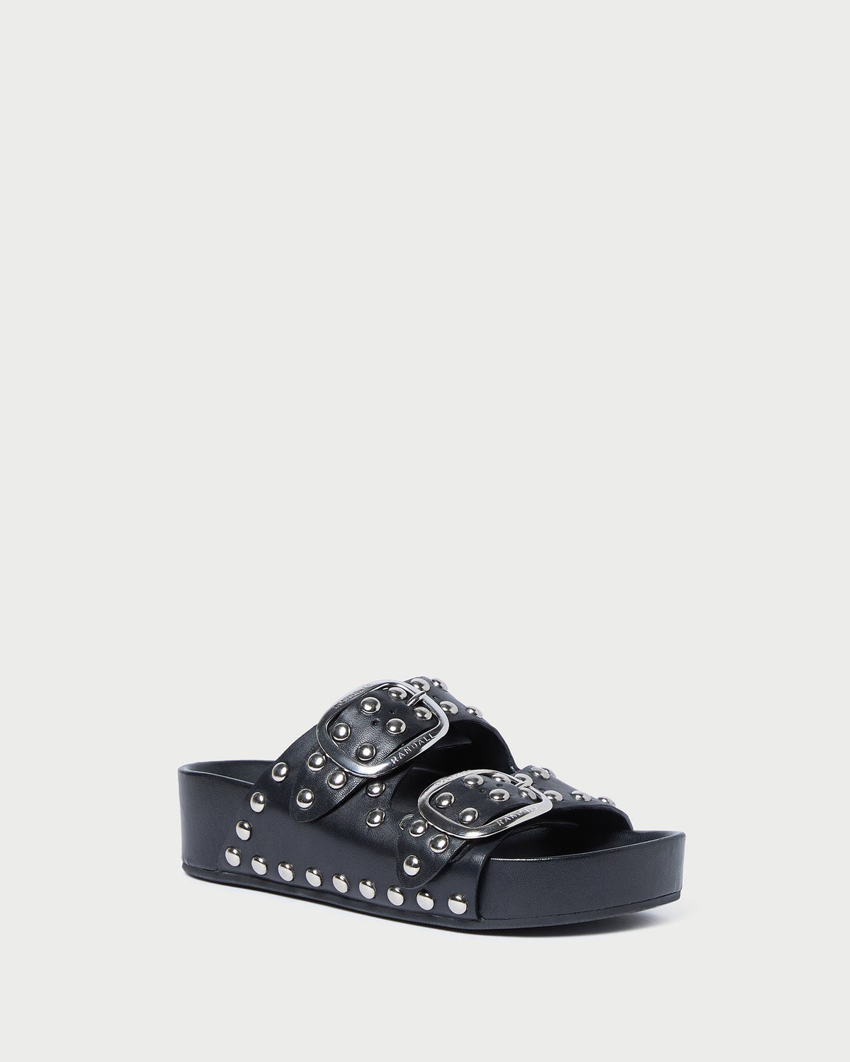 Women Loeffler Randall Jack Black Studded Sandal