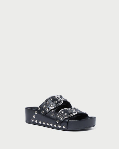 Women Loeffler Randall Jack Black Studded Sandal