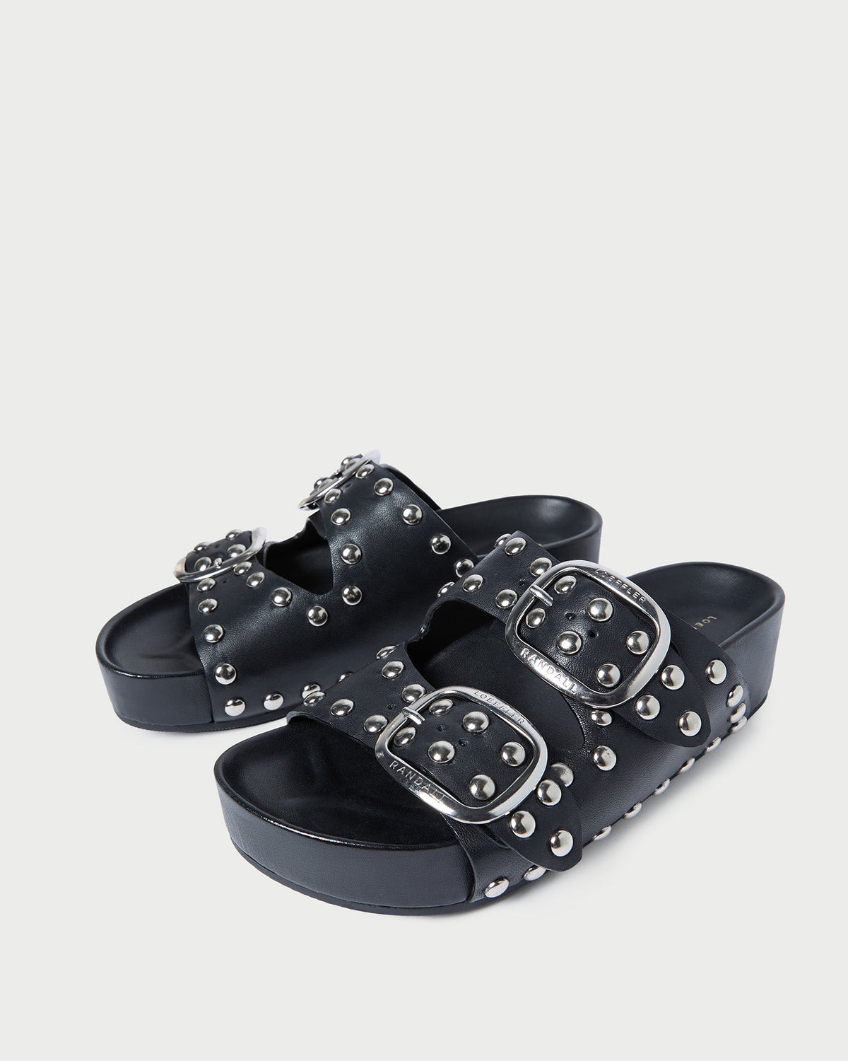Women Loeffler Randall Jack Black Studded Sandal