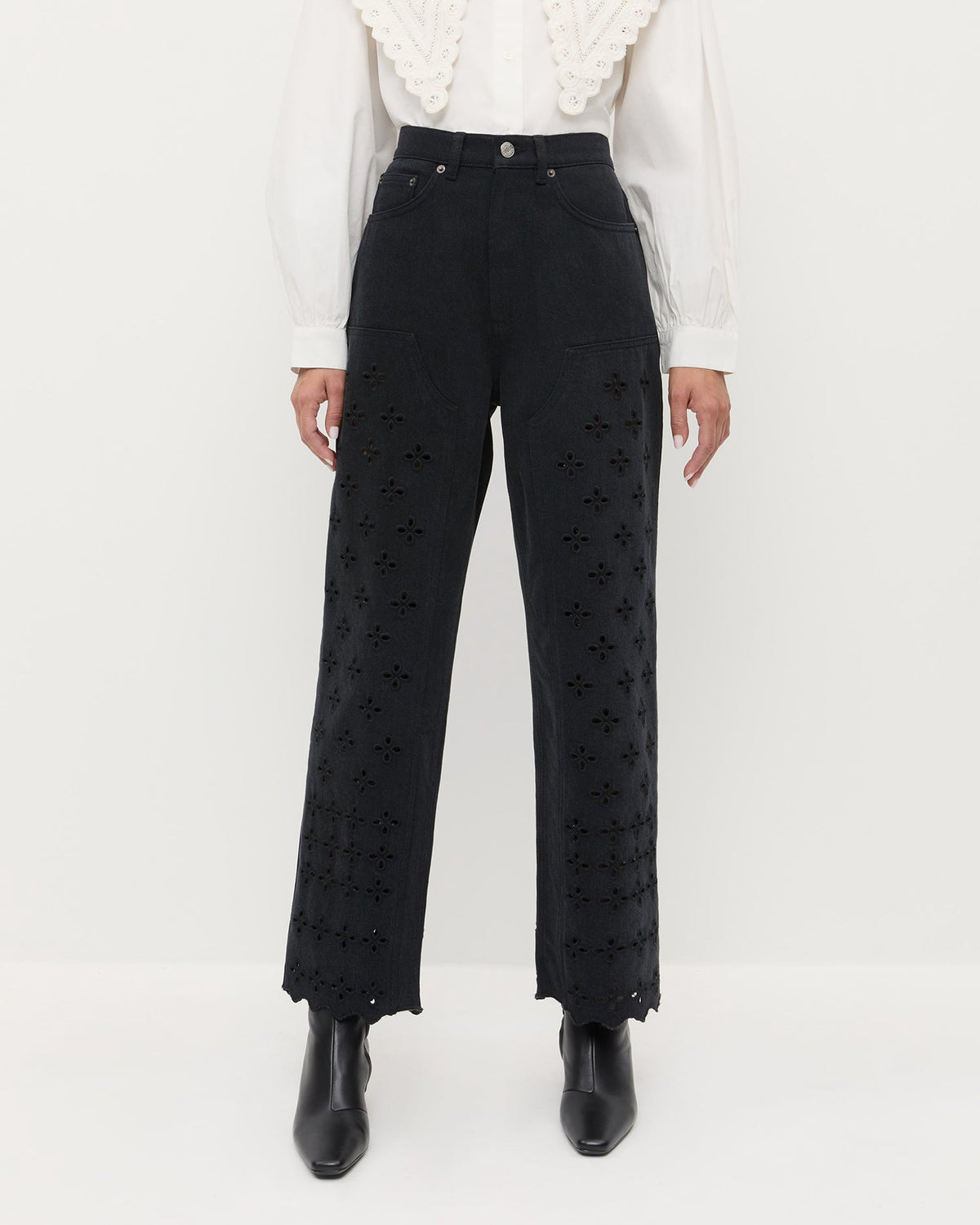 Women Loeffler Randall Demi Embroidered Pant