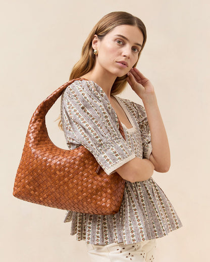 Women Loeffler Randall Willow Timber Woven Hobo Bag