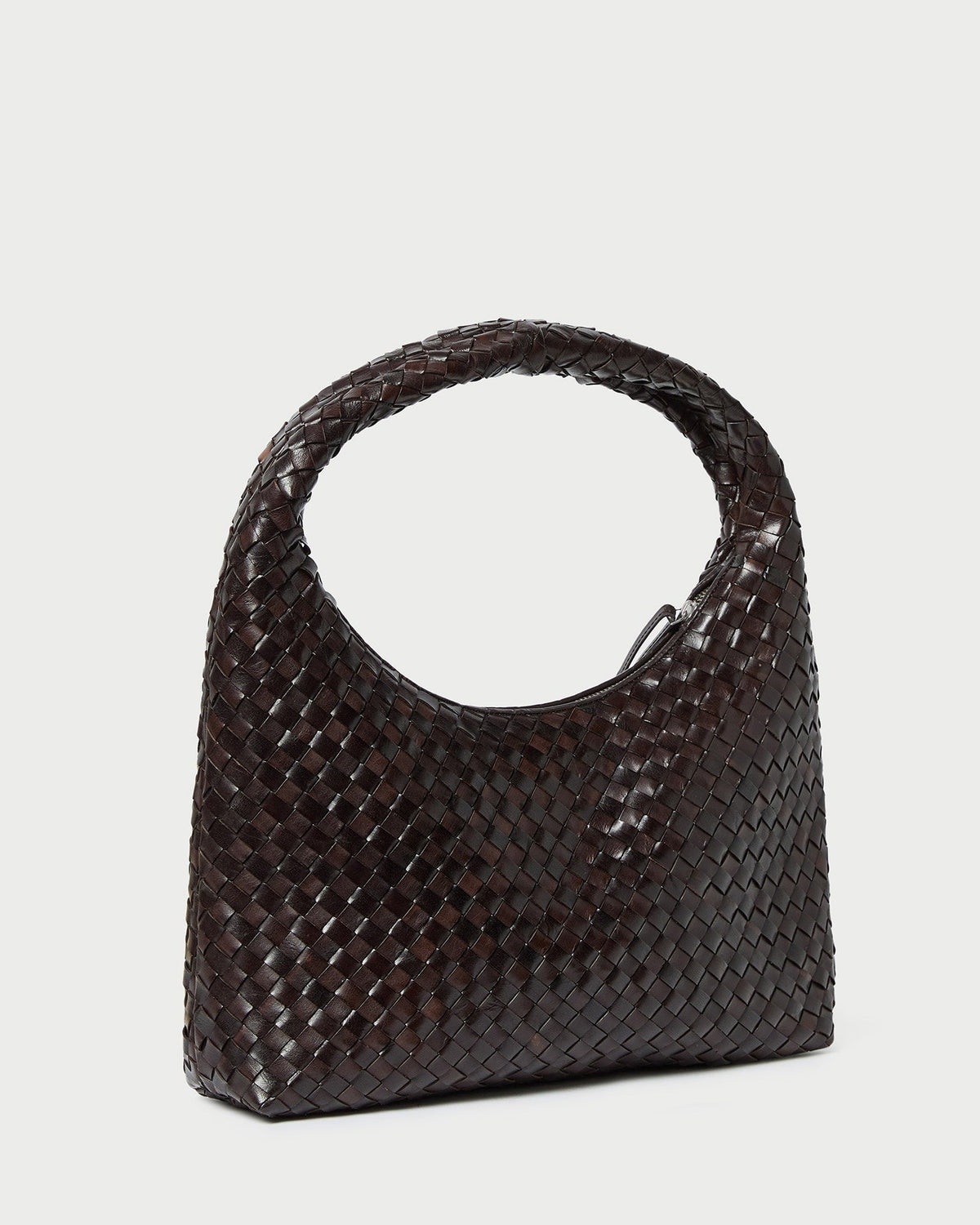 Women Loeffler Randall Willow Chocolate Woven Hobo Bag