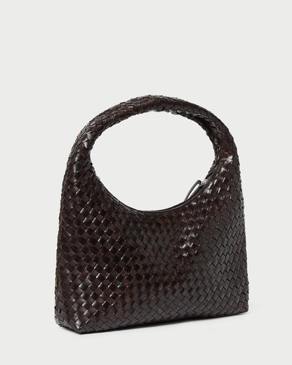 Women Loeffler Randall Willow Chocolate Woven Hobo Bag