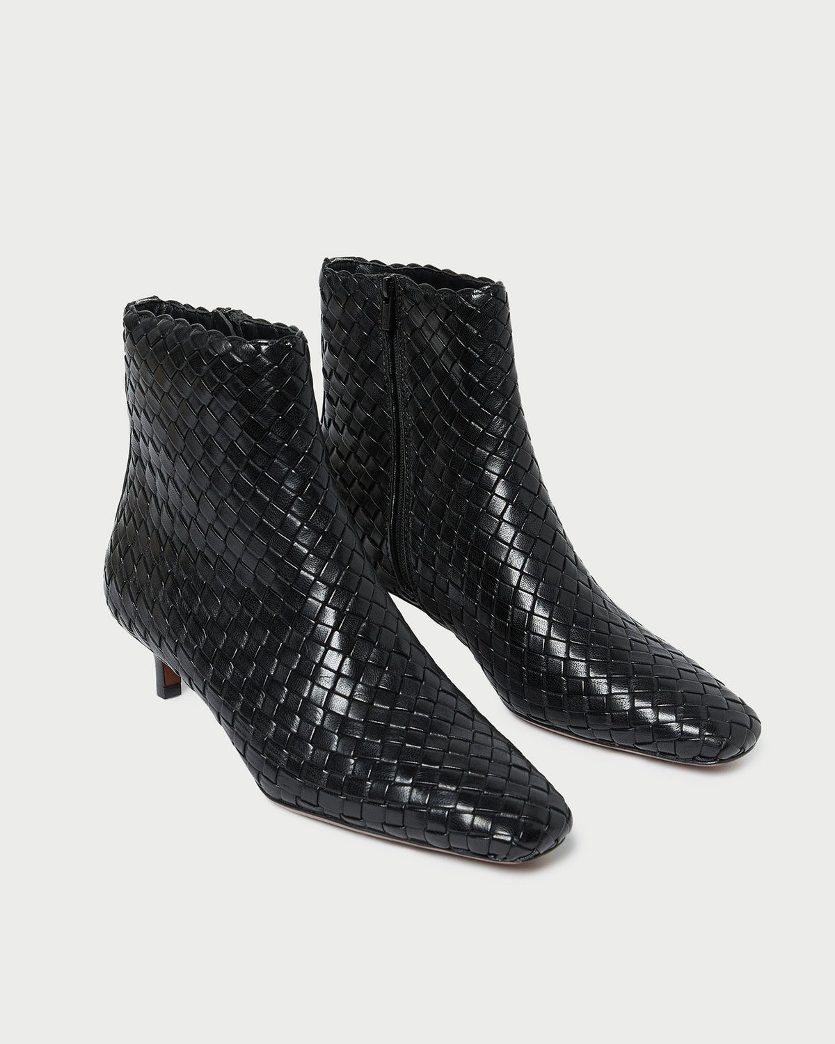 Women Loeffler Randall Marcella Black Woven Ankle Boot