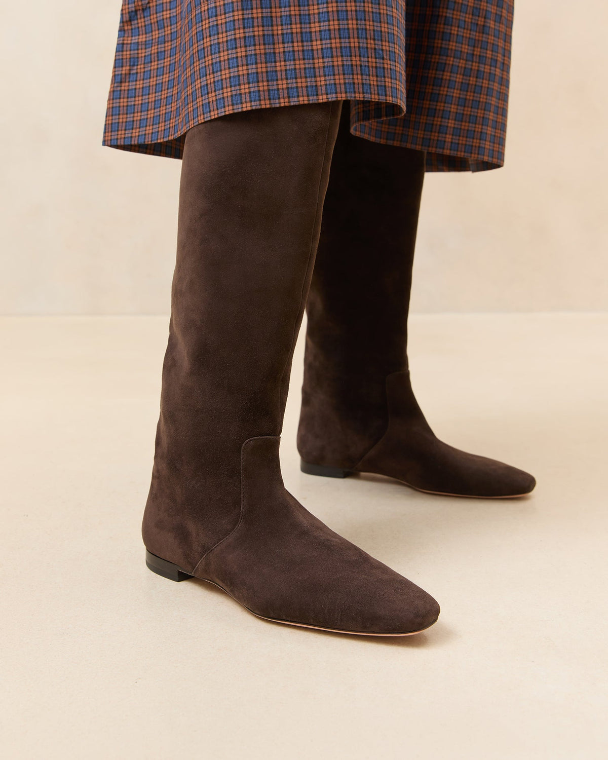Women Loeffler Randall Lillian Brown Suede Tall Boot
