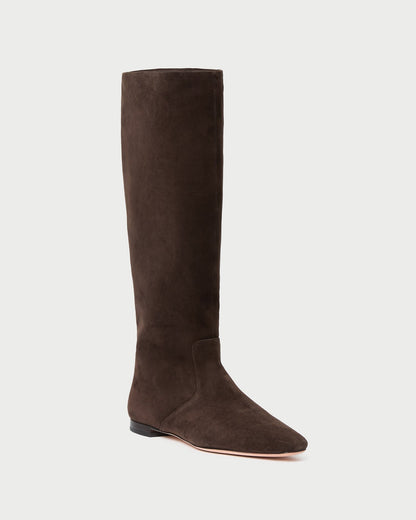 Women Loeffler Randall Lillian Brown Suede Tall Boot