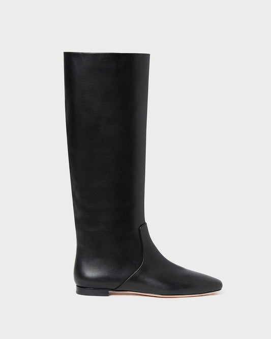 Women Loeffler Randall Lillian Black Leather Tall Boot