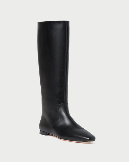 Women Loeffler Randall Lillian Black Leather Tall Boot