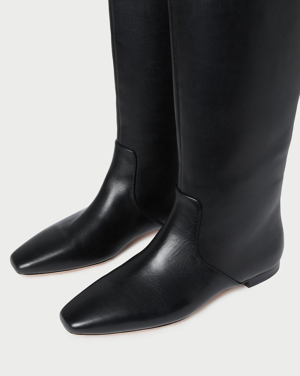 Women Loeffler Randall Lillian Black Leather Tall Boot