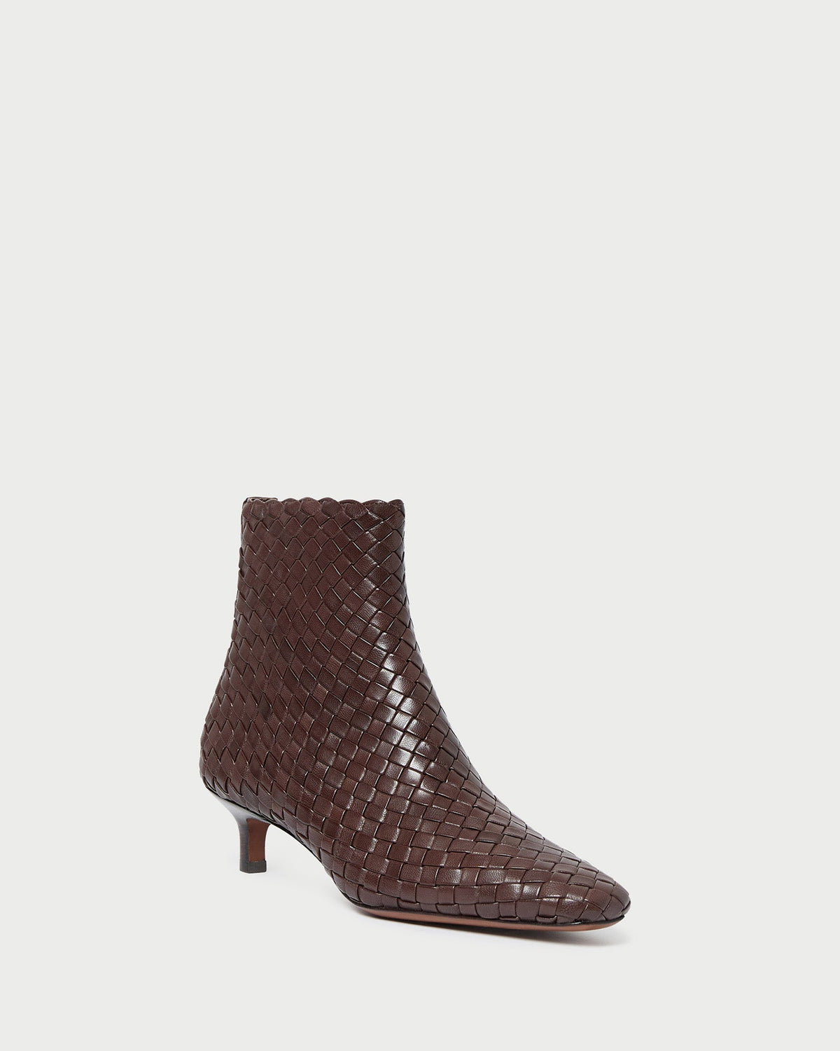 Women Loeffler Randall Marcella Espresso Woven Ankle Boot