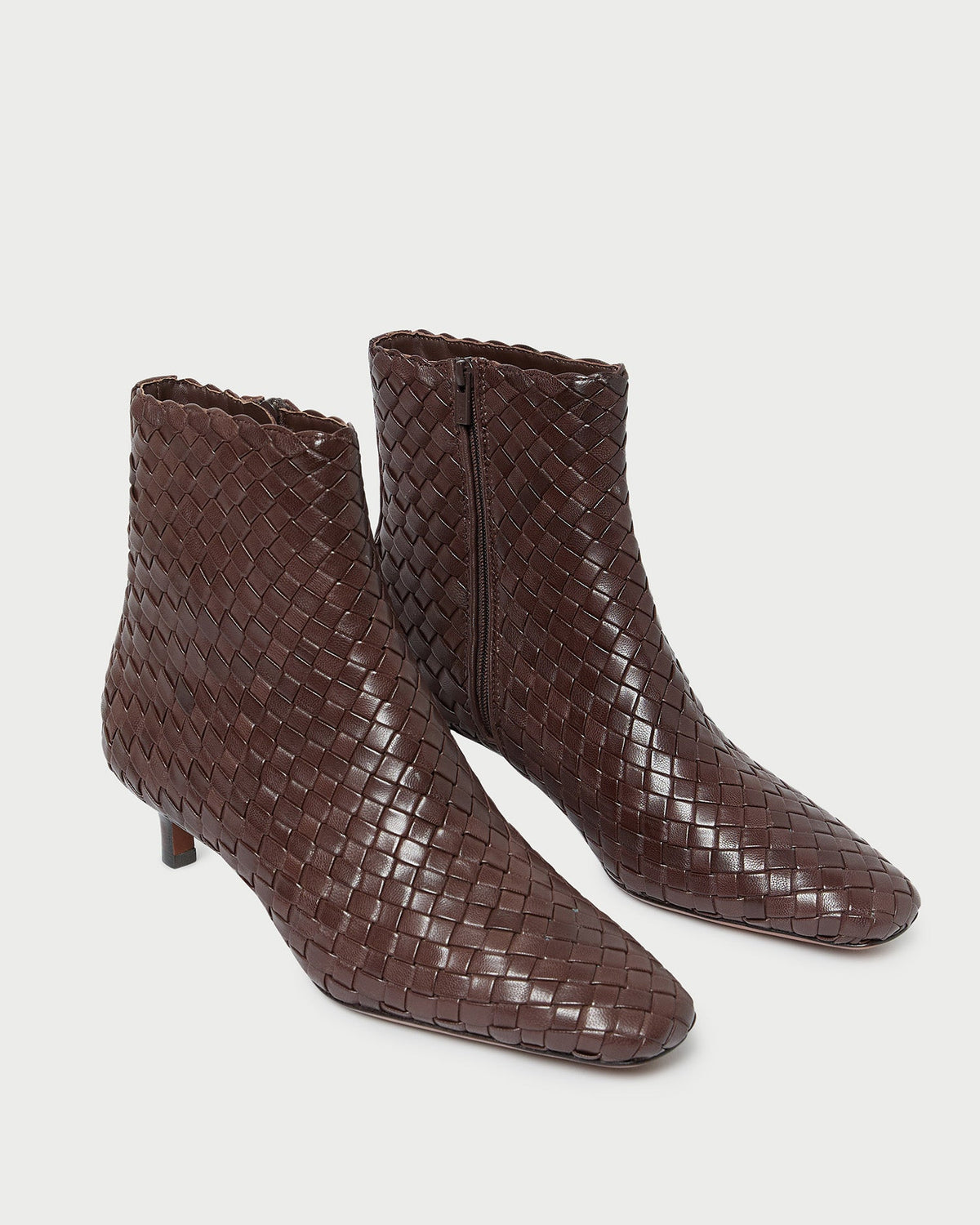 Women Loeffler Randall Marcella Espresso Woven Ankle Boot