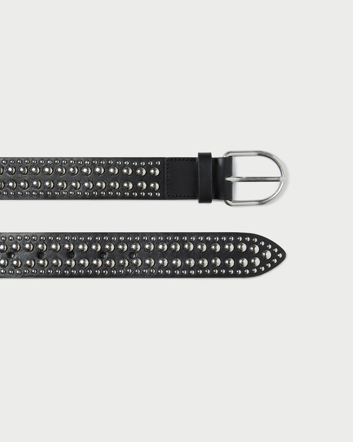 Women Loeffler Randall Isaac Black/Silver Studded Belt