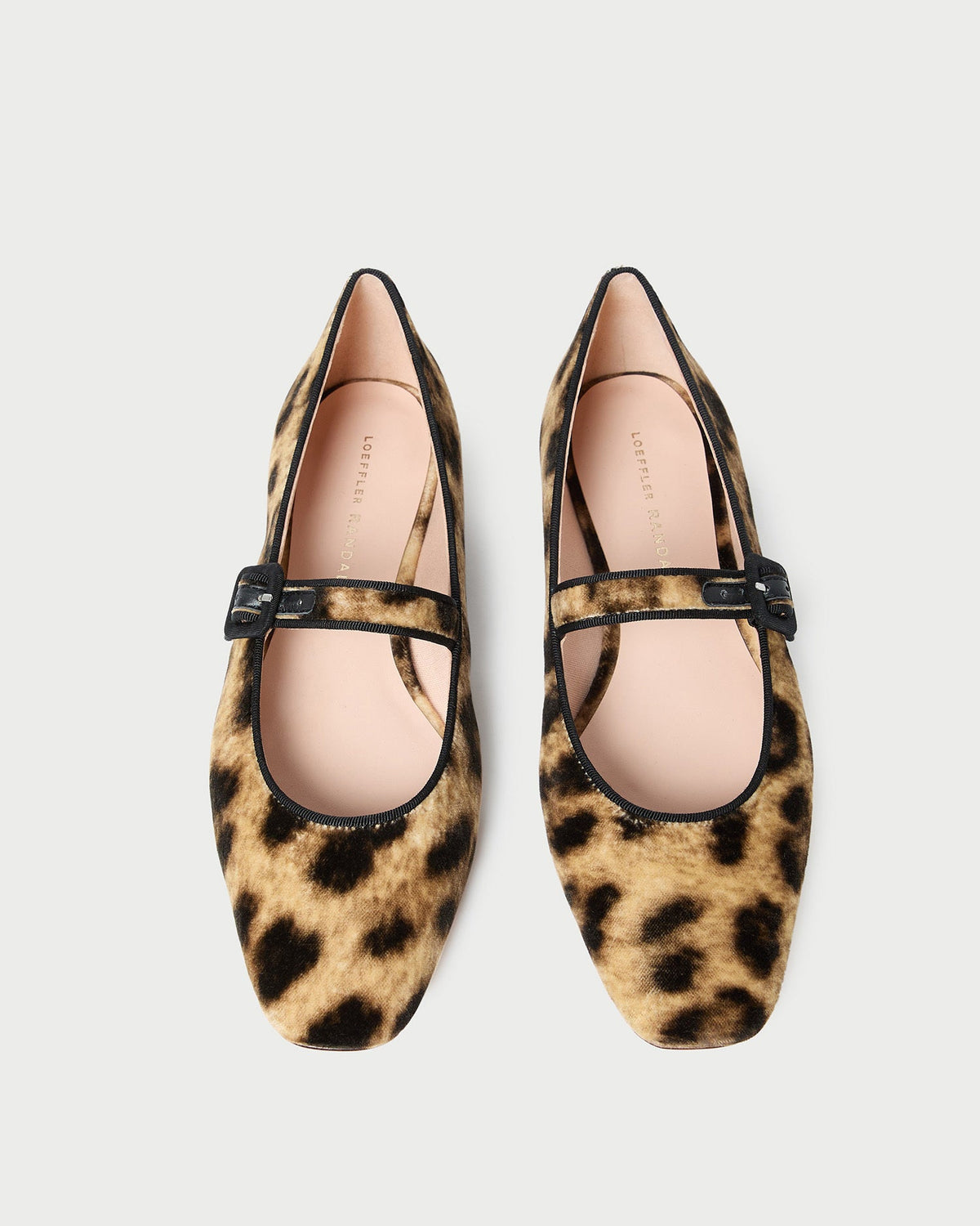 Women Loeffler Randall Ginger Leopard Velvet Mary Jane