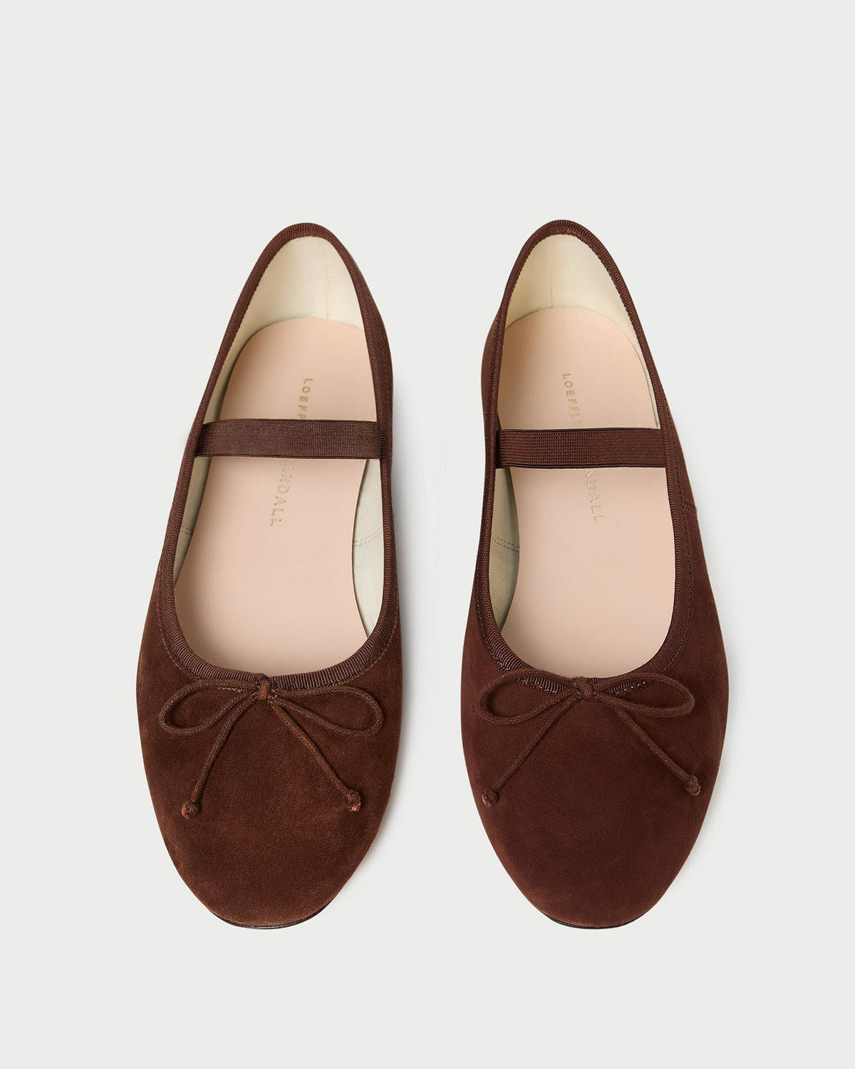 Women Loeffler Randall Leonie Espresso Suede Ballet Flat