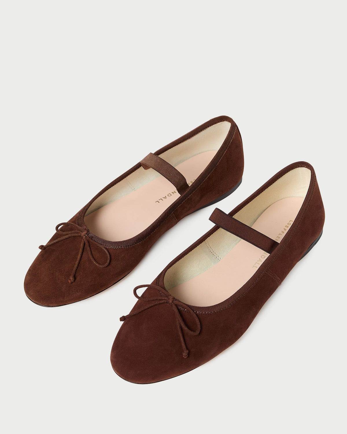 Women Loeffler Randall Leonie Espresso Suede Ballet Flat
