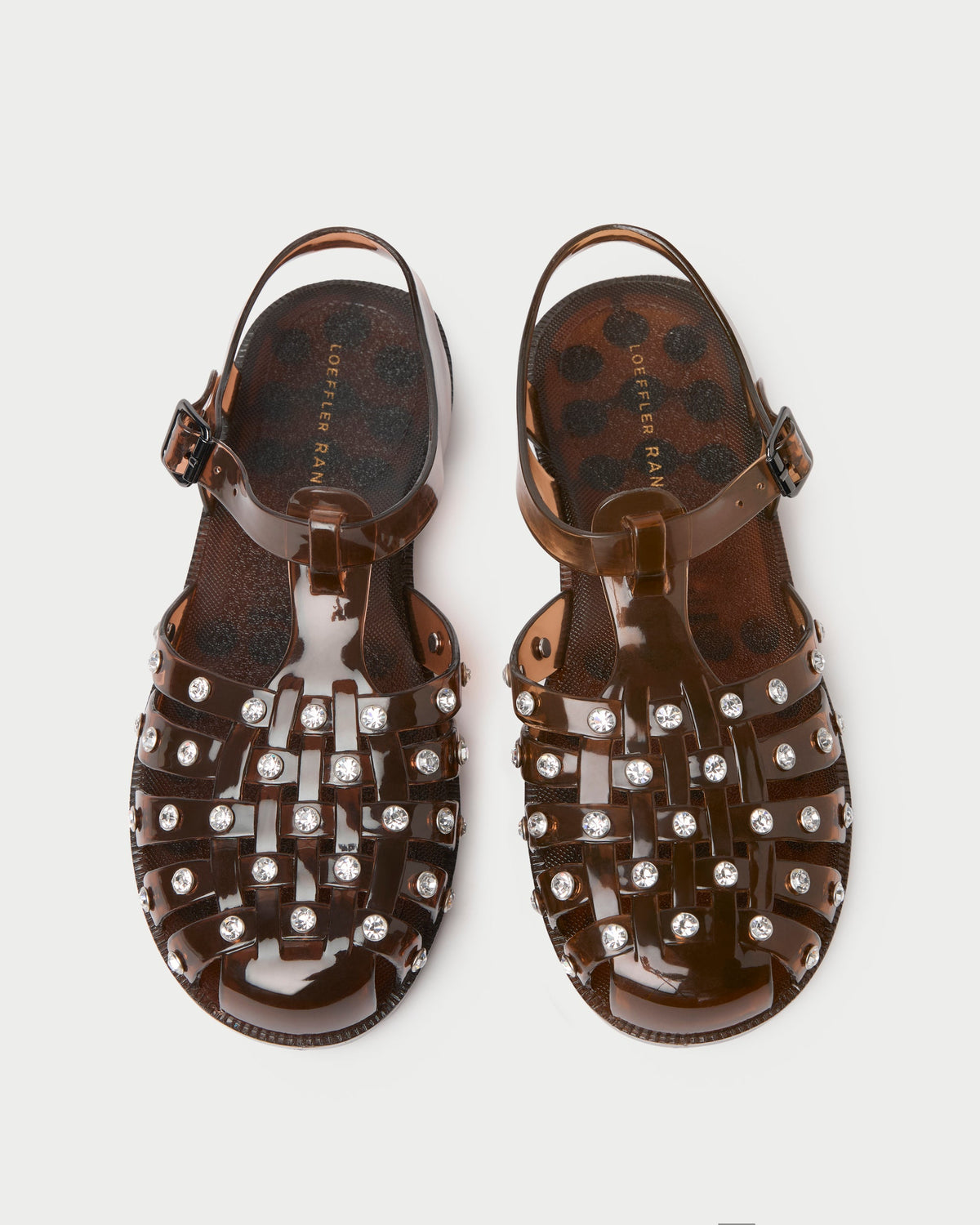 Women Loeffler Randall Rhys Brown Jelly Sandal