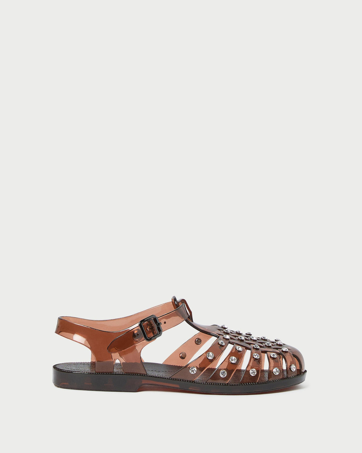 Women Loeffler Randall Rhys Brown Jelly Sandal