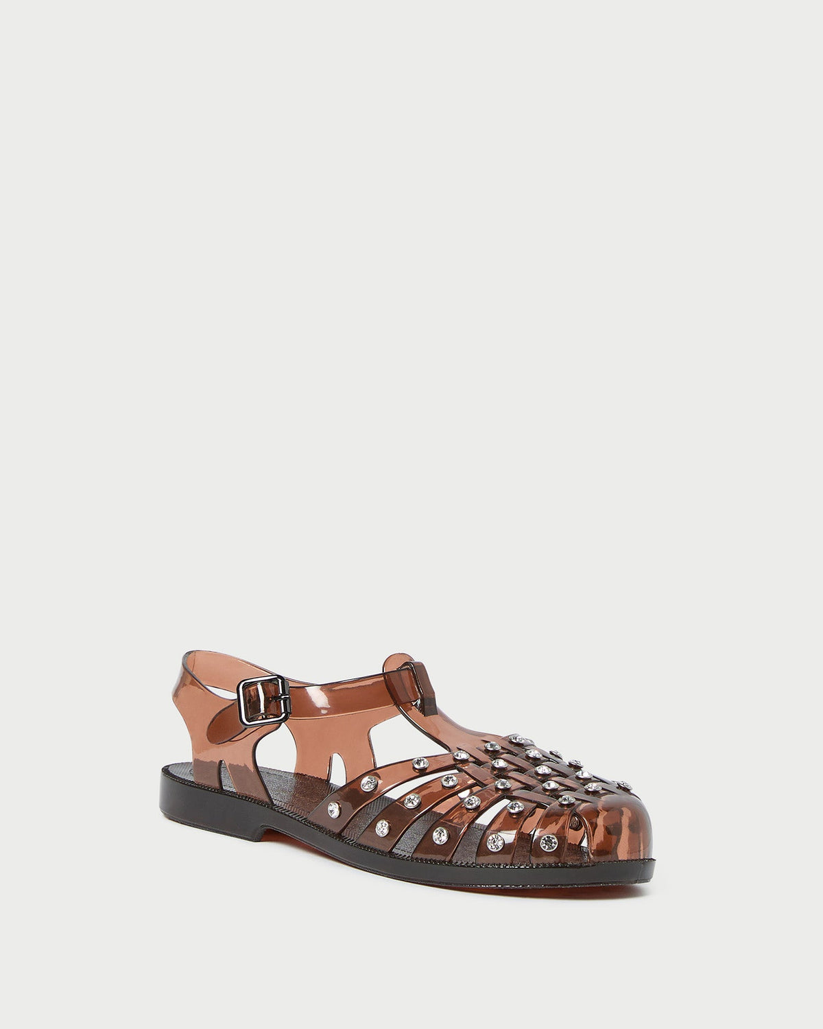 Women Loeffler Randall Rhys Brown Jelly Sandal