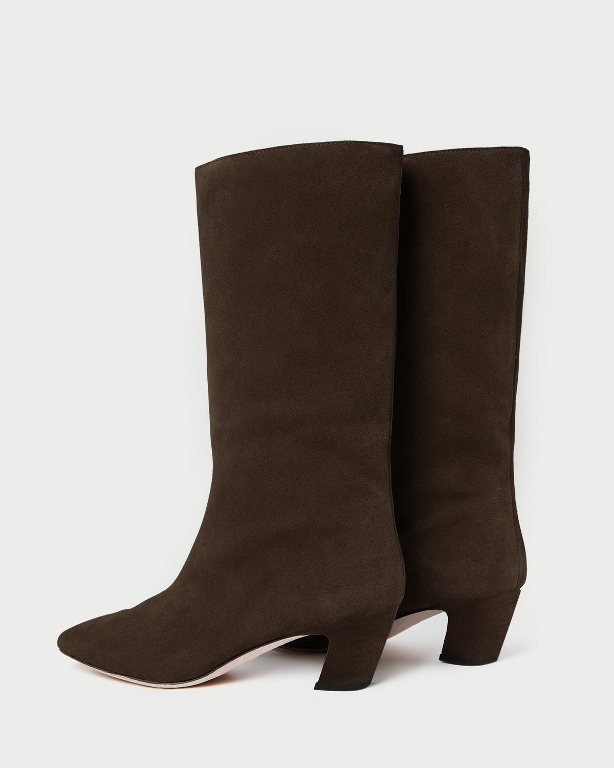 Women Loeffler Randall Cleo Brown Suede Mid-Calf Boot