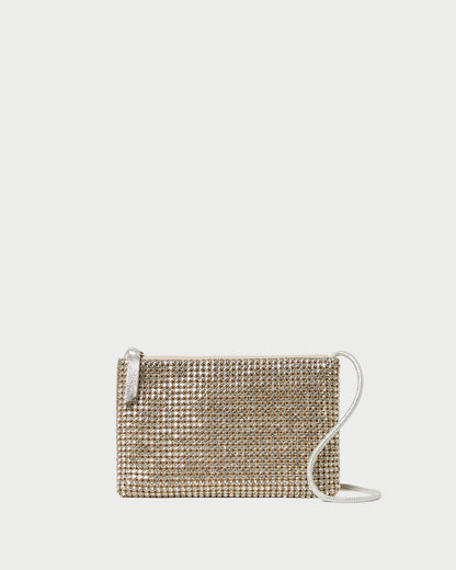 Women Loeffler Randall Yasmine Gold Diamanté Crossbody
