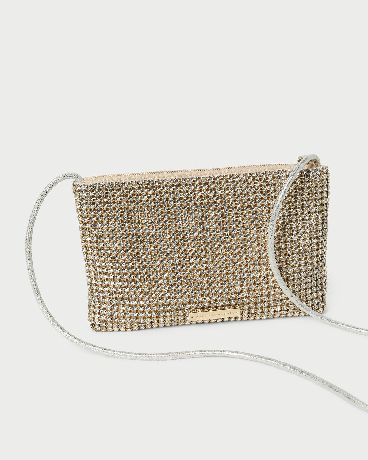 Women Loeffler Randall Yasmine Gold Diamanté Crossbody